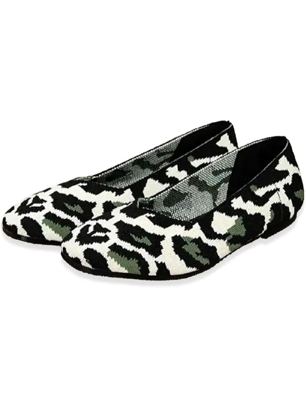 NEWBELLA Ballet Flats Square Toe MOUSSE FIT Comfort Lightweight Slip On Shoes